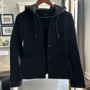 Theory Medium Weight lined Hooded Jacket